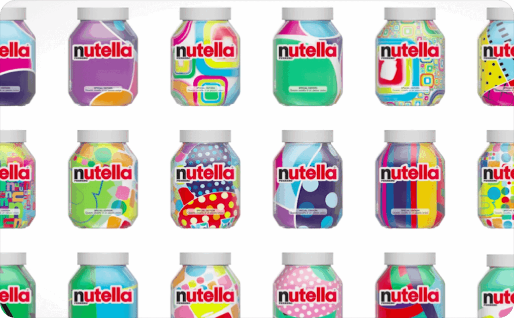 Nutella jars designed by AI