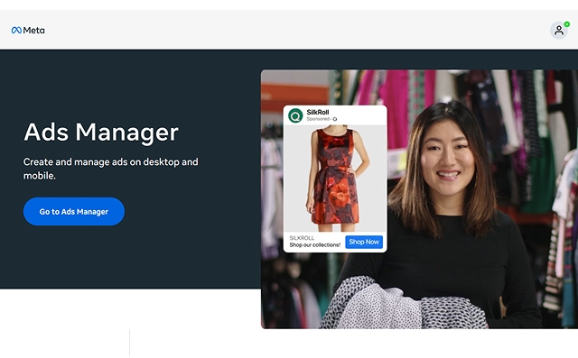 screenshot from Ads Manager tool by Meta