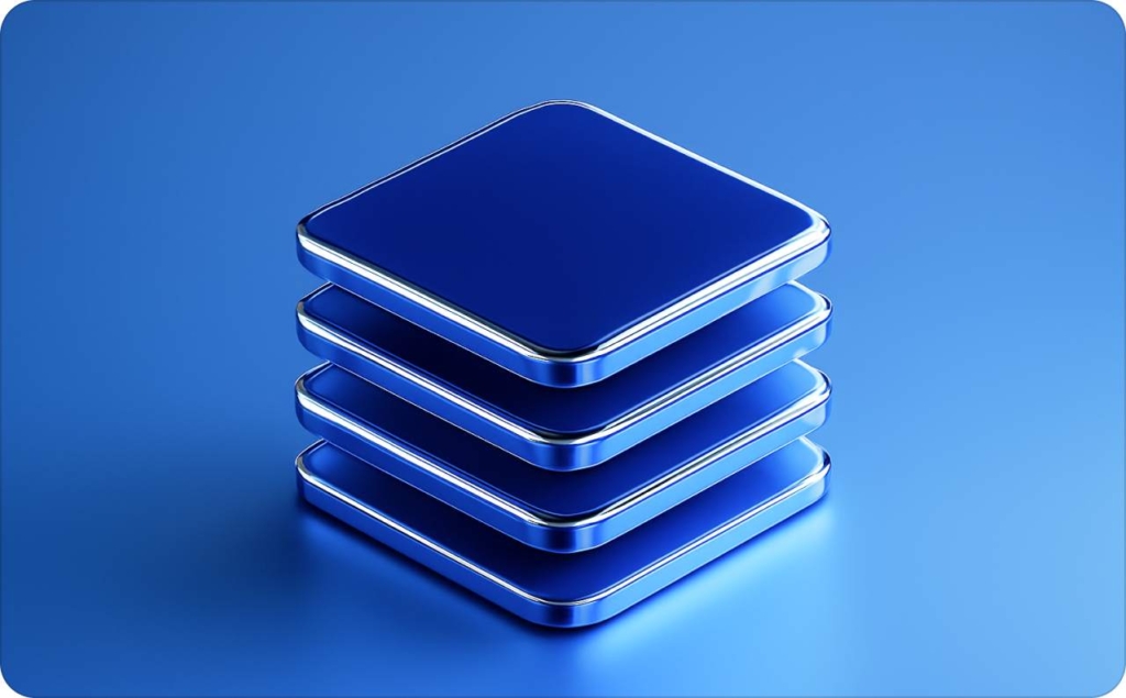 Blue cubes on blue background