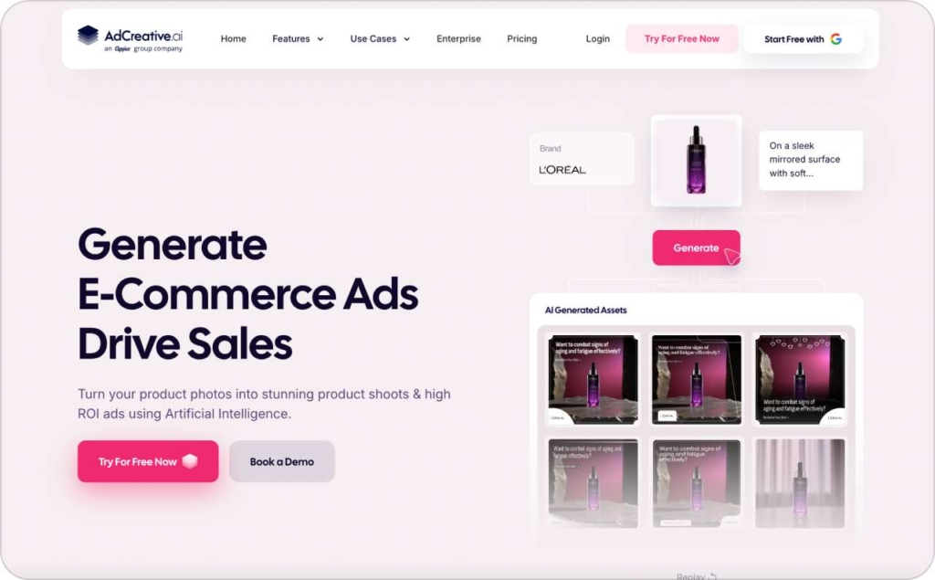 AdCreative use cases pgae