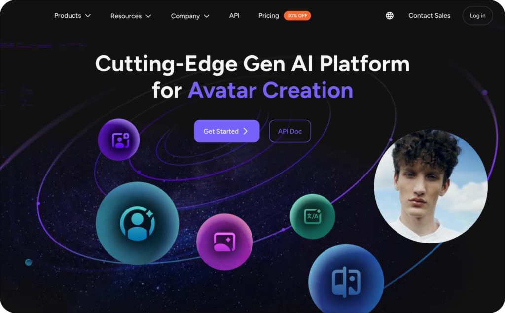 Akool AI landing page
