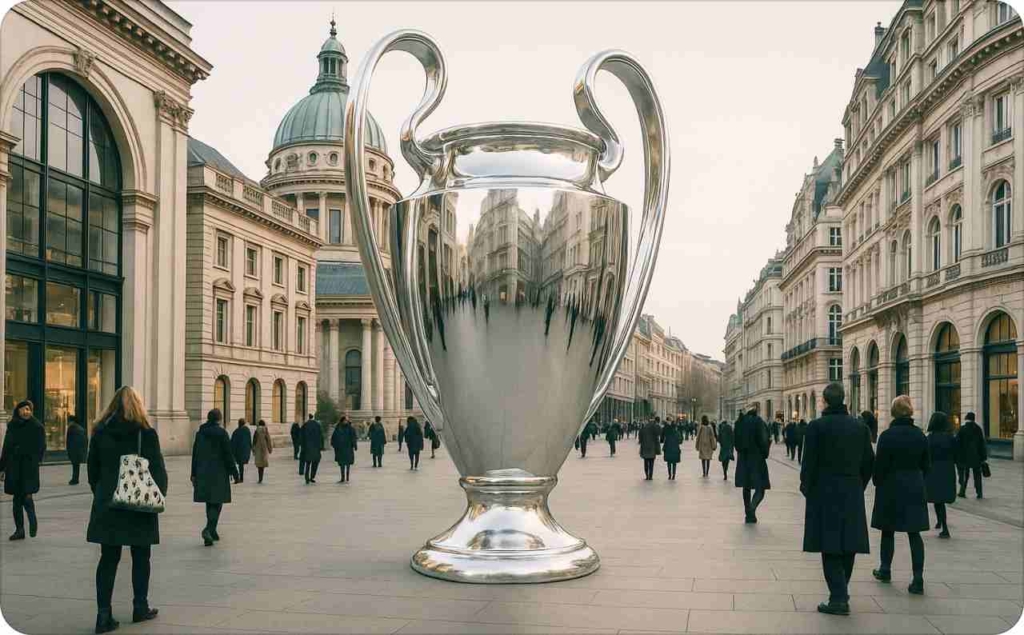 The big trophy in the city centre