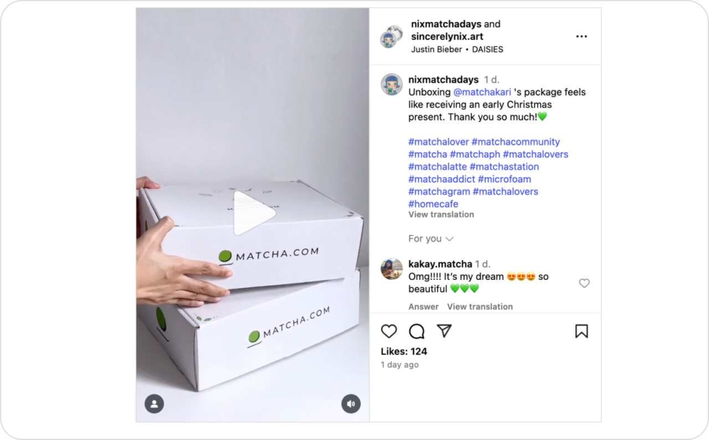 @nixmatchadays Instagram post