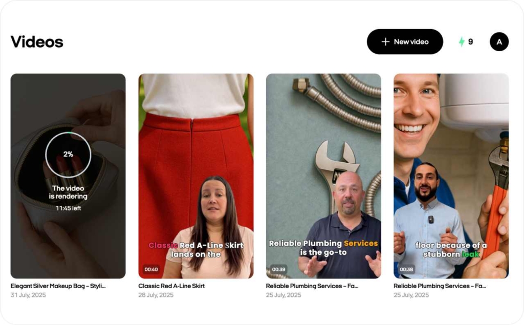 Zeely AI video rendering