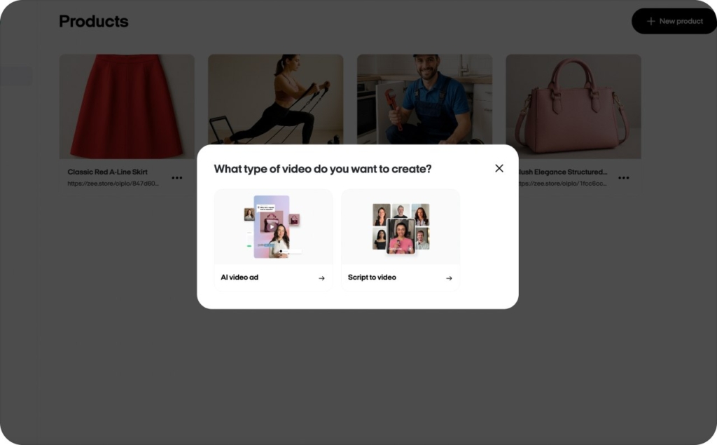 Zeely AI video template