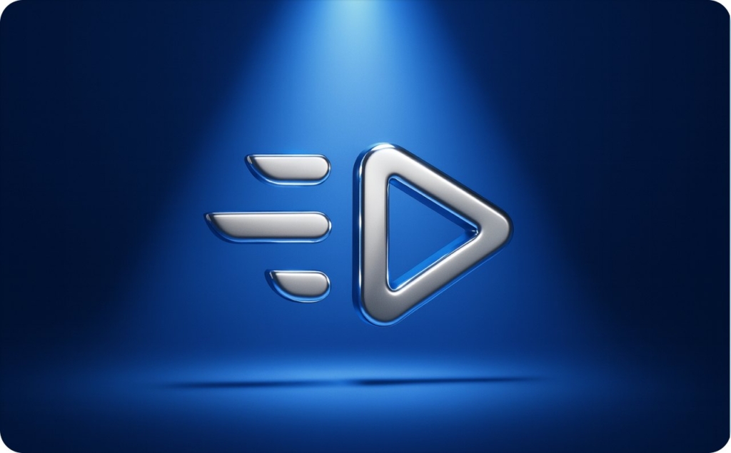 Creatify AI logo on blue background