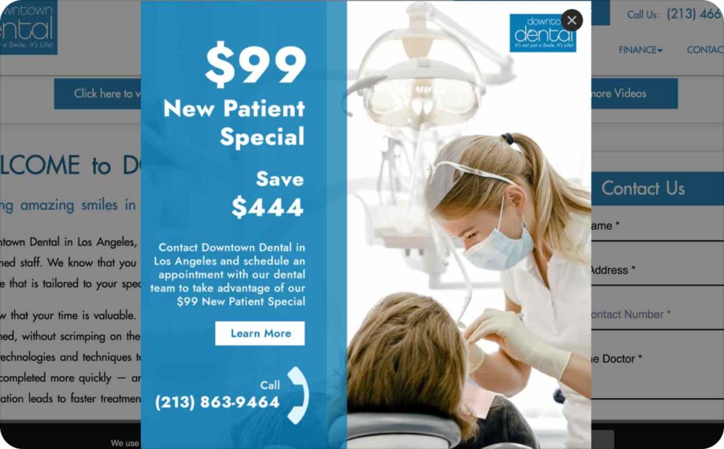 Downtown Dental Facebook post