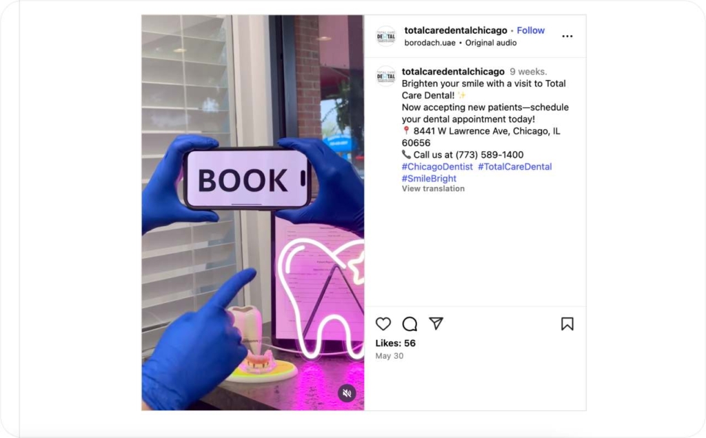 @totalcaredentalchicago Instagram post