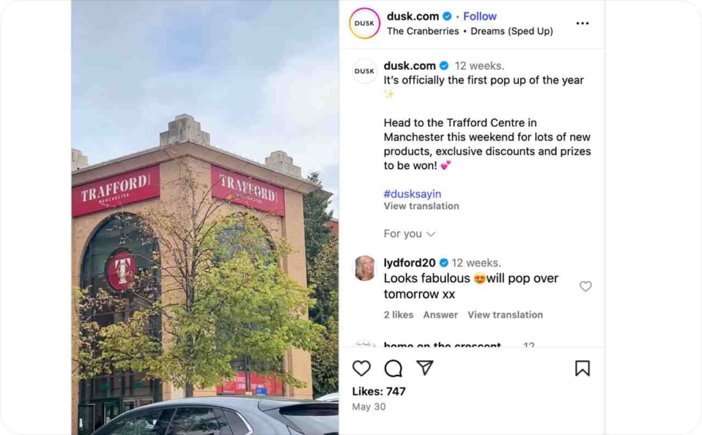 @dusk.com on Instagram