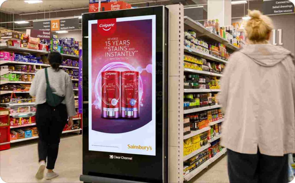 Colgate in-store advertising