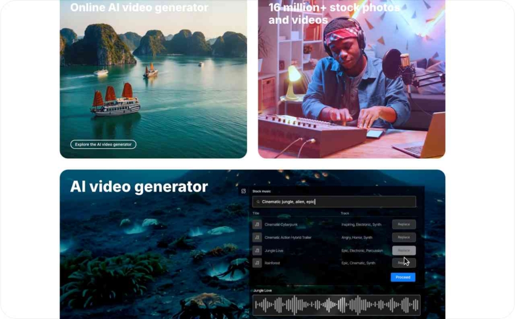 InVideo landing page