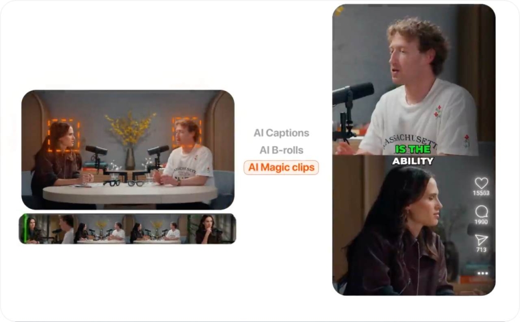 Submagic landing page