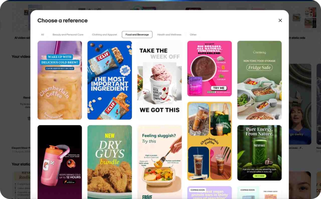 Zeely AI static ads templates