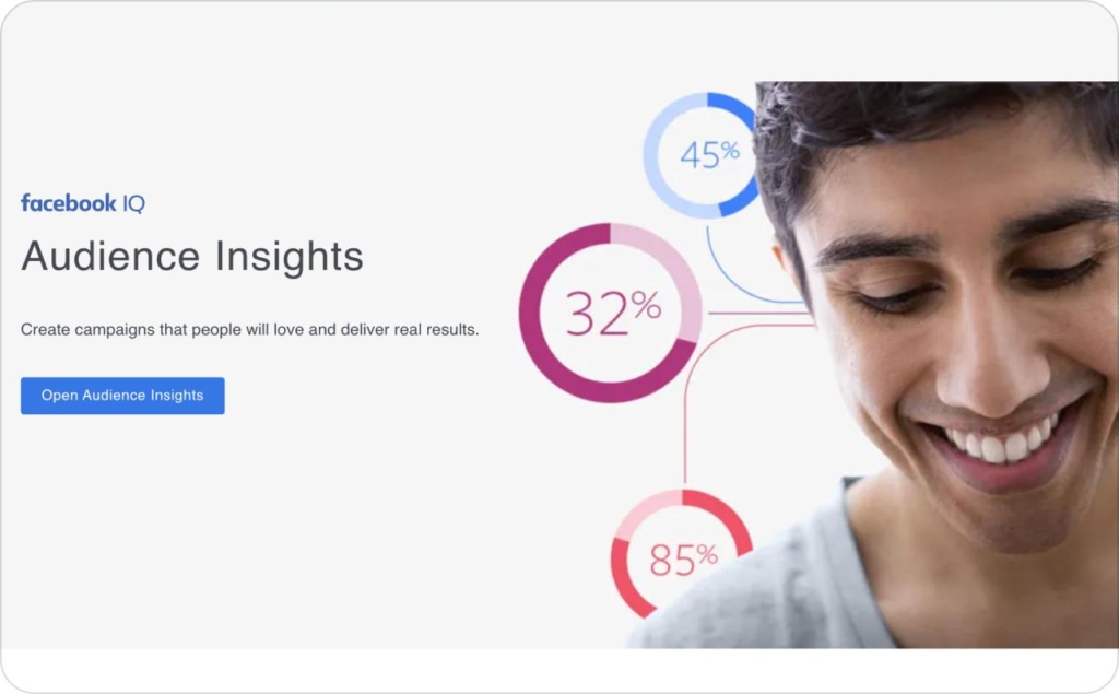 Facebook Audience Insight page