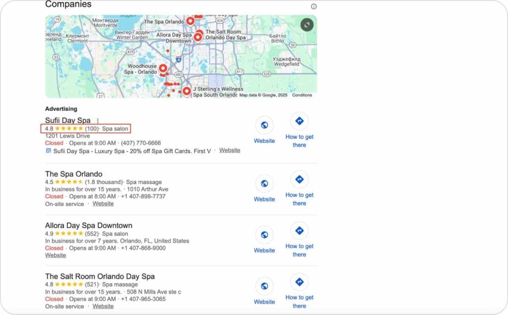 Google Ads maps